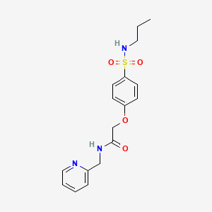 2-{4-[(propylamino)sulfonyl]phenoxy}-N-(2-pyridinylmethyl)acetamide