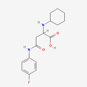 N~2~-cyclohexyl-N~4~-(4-fluorophenyl)asparagine