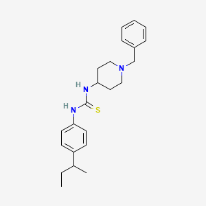 molecular formula C23H31N3S B4130037 N-(1-benzyl-4-piperidinyl)-N'-(4-sec-butylphenyl)thiourea 