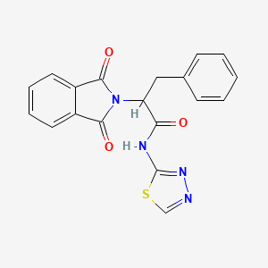 2-(1,3-dioxo-1,3-dihydro-2H-isoindol-2-yl)-3-phenyl-N-1,3,4-thiadiazol-2-ylpropanamide