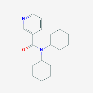 molecular formula C18H26N2O B413008 N,N-dicyclohexylnicotinamide 