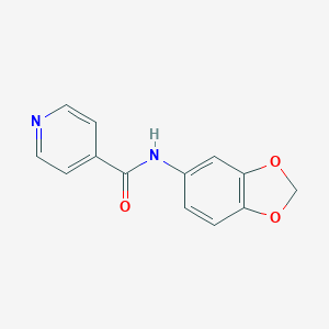 molecular formula C13H10N2O3 B413009 N-(1,3-benzodioxol-5-yl)pyridine-4-carboxamide 