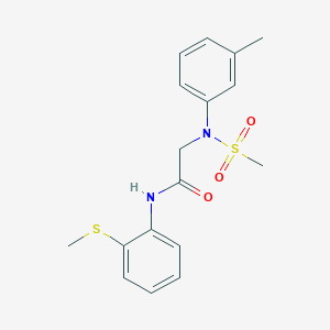 N~2~-(3-methylphenyl)-N~2~-(methylsulfonyl)-N~1~-[2-(methylthio)phenyl]glycinamide