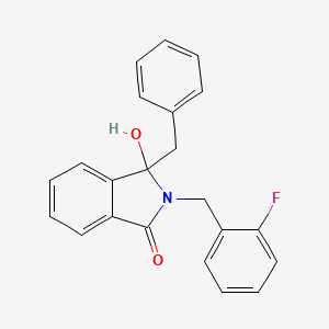 molecular formula C22H18FNO2 B4130138 3-benzyl-2-(2-fluorobenzyl)-3-hydroxy-1-isoindolinone 