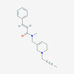 (2E)-N-[(1-but-2-yn-1-yl-1,2,5,6-tetrahydropyridin-3-yl)methyl]-N-methyl-3-phenylacrylamide