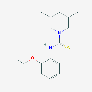 molecular formula C16H24N2OS B4130197 N-(2-ethoxyphenyl)-3,5-dimethyl-1-piperidinecarbothioamide 