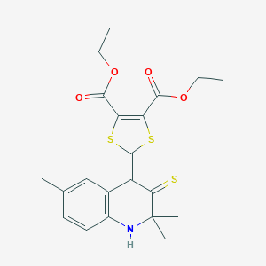 diethyl 2-(2,2,6-trimethyl-3-thioxo-2,3-dihydroquinolin-4(1H)-ylidene)-1,3-dithiole-4,5-dicarboxylate