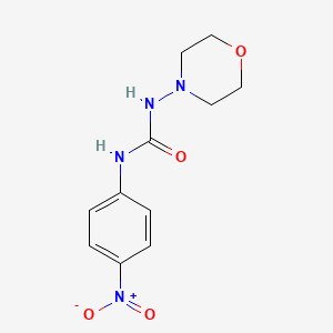 molecular formula C11H14N4O4 B4130214 N-4-morpholinyl-N'-(4-nitrophenyl)urea 