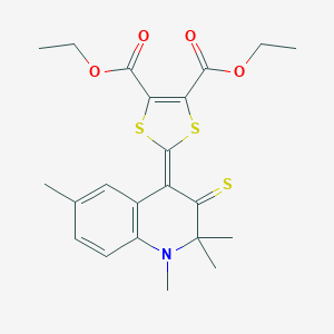 Diethyl 2-(1,2,2,6-tetramethyl-3-sulfanylidenequinolin-4-ylidene)-1,3-dithiole-4,5-dicarboxylate
