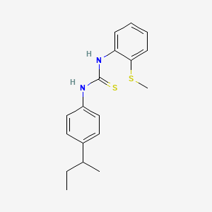 molecular formula C18H22N2S2 B4130366 N-(4-sec-butylphenyl)-N'-[2-(methylthio)phenyl]thiourea 