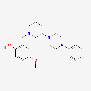 molecular formula C23H31N3O2 B4130389 4-methoxy-2-{[3-(4-phenyl-1-piperazinyl)-1-piperidinyl]methyl}phenol 
