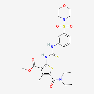 methyl 5-[(diethylamino)carbonyl]-4-methyl-2-[({[3-(4-morpholinylsulfonyl)phenyl]amino}carbonothioyl)amino]-3-thiophenecarboxylate