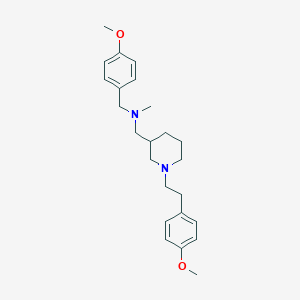 molecular formula C24H34N2O2 B4130402 (4-methoxybenzyl)({1-[2-(4-methoxyphenyl)ethyl]-3-piperidinyl}methyl)methylamine 
