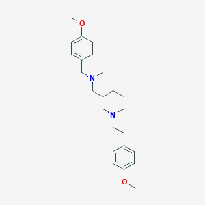 (4-methoxybenzyl)({1-[2-(4-methoxyphenyl)ethyl]-3-piperidinyl}methyl)methylamine