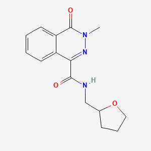 3-methyl-4-oxo-N-(tetrahydro-2-furanylmethyl)-3,4-dihydro-1-phthalazinecarboxamide