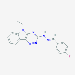 4-fluorobenzaldehyde (5-ethyl-5H-[1,2,4]triazino[5,6-b]indol-3-yl)hydrazone