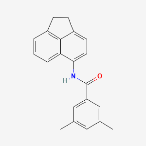 molecular formula C21H19NO B4130421 N-(1,2-dihydro-5-acenaphthylenyl)-3,5-dimethylbenzamide 