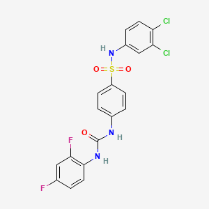 N-(3,4-dichlorophenyl)-4-({[(2,4-difluorophenyl)amino]carbonyl}amino)benzenesulfonamide