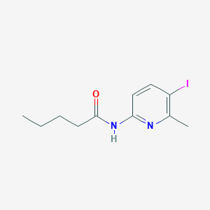 molecular formula C11H15IN2O B4130456 N-(5-iodo-6-methyl-2-pyridinyl)pentanamide 