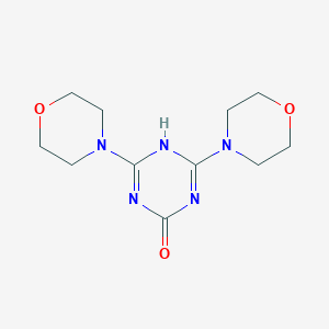 molecular formula C11H17N5O3 B413047 4,6-Dimorpholin-4-yl-1,3,5-triazin-2-ol CAS No. 19899-85-5