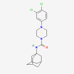 molecular formula C21H27Cl2N3O B4130471 N-1-adamantyl-4-(3,4-dichlorophenyl)-1-piperazinecarboxamide 