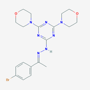 1-(4-Bromophenyl)ethanone [4,6-di(4-morpholinyl)-1,3,5-triazin-2-yl]hydrazone