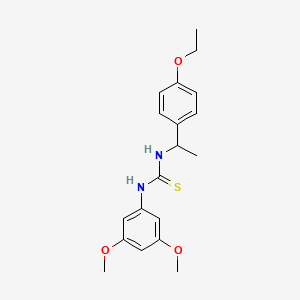 molecular formula C19H24N2O3S B4130566 N-(3,5-dimethoxyphenyl)-N'-[1-(4-ethoxyphenyl)ethyl]thiourea 