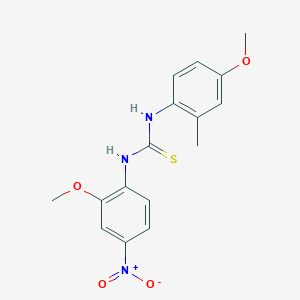 N-(4-methoxy-2-methylphenyl)-N'-(2-methoxy-4-nitrophenyl)thiourea