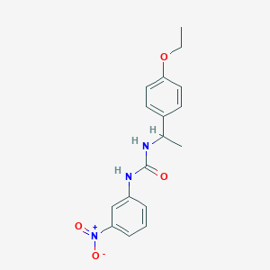 molecular formula C17H19N3O4 B4130591 N-[1-(4-ethoxyphenyl)ethyl]-N'-(3-nitrophenyl)urea 