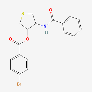 4-(benzoylamino)tetrahydro-3-thienyl 4-bromobenzoate