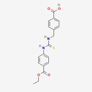 4-{[({[4-(ethoxycarbonyl)phenyl]amino}carbonothioyl)amino]methyl}benzoic acid