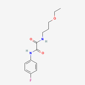 N-(3-ethoxypropyl)-N'-(4-fluorophenyl)ethanediamide