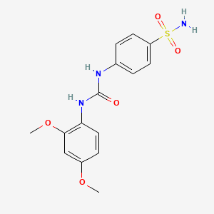 molecular formula C15H17N3O5S B4130650 4-({[(2,4-dimethoxyphenyl)amino]carbonyl}amino)benzenesulfonamide 