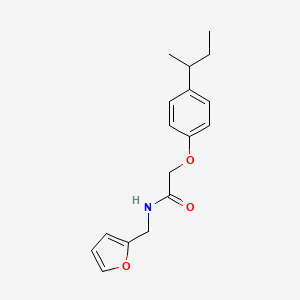 molecular formula C17H21NO3 B4130681 2-(4-sec-butylphenoxy)-N-(2-furylmethyl)acetamide 