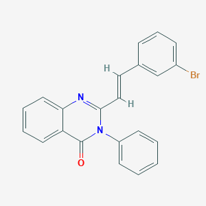 molecular formula C22H15BrN2O B413069 2-(3-Bromostyryl)-3-phenyl-4(3H)-quinazolinone CAS No. 327099-73-0