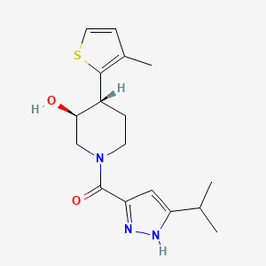 (3S*,4R*)-1-[(3-isopropyl-1H-pyrazol-5-yl)carbonyl]-4-(3-methyl-2-thienyl)piperidin-3-ol