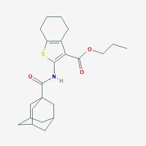 Propyl 2-[(1-adamantylcarbonyl)amino]-4,5,6,7-tetrahydro-1-benzothiophene-3-carboxylate