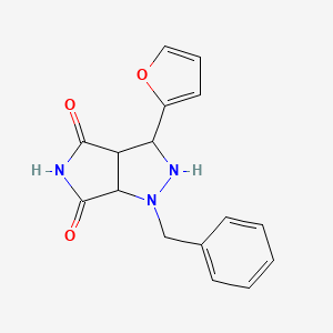 1-benzyl-3-(2-furyl)tetrahydropyrrolo[3,4-c]pyrazole-4,6(1H,5H)-dione