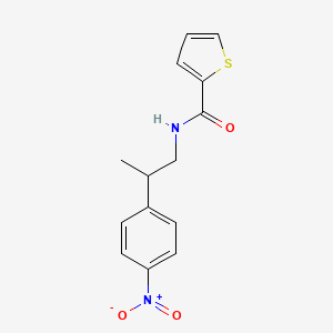 molecular formula C14H14N2O3S B4130747 N-[2-(4-nitrophenyl)propyl]-2-thiophenecarboxamide 