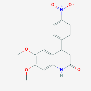 6,7-dimethoxy-4-(4-nitrophenyl)-3,4-dihydro-2(1H)-quinolinone