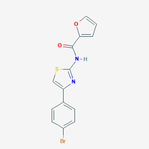 molecular formula C14H9BrN2O2S B413080 N-[4-(4-bromophenyl)-1,3-thiazol-2-yl]-2-furamide 