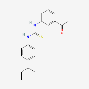 molecular formula C19H22N2OS B4130812 N-(3-acetylphenyl)-N'-(4-sec-butylphenyl)thiourea 
