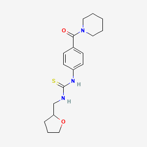 N-[4-(1-piperidinylcarbonyl)phenyl]-N'-(tetrahydro-2-furanylmethyl)thiourea