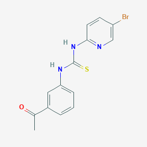 molecular formula C14H12BrN3OS B4130828 N-(3-acetylphenyl)-N'-(5-bromo-2-pyridinyl)thiourea 