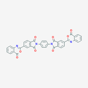 molecular formula C38H18N4O8 B413086 2-{4-[1,3-dioxo-5-(4-oxo-4H-3,1-benzoxazin-2-yl)-1,3-dihydro-2H-isoindol-2-yl]phenyl}-5-(4-oxo-4H-3,1-benzoxazin-2-yl)-1H-isoindole-1,3(2H)-dione 