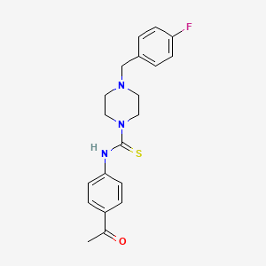 N-(4-acetylphenyl)-4-(4-fluorobenzyl)-1-piperazinecarbothioamide