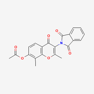 3-(1,3-dioxo-1,3-dihydro-2H-isoindol-2-yl)-2,8-dimethyl-4-oxo-4H-chromen-7-yl acetate