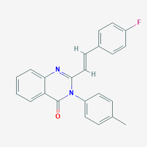 2-[2-(4-fluorophenyl)vinyl]-3-(4-methylphenyl)-4(3H)-quinazolinone