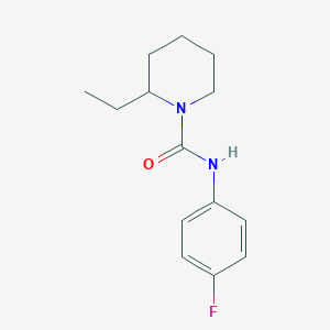 molecular formula C14H19FN2O B4130892 2-ethyl-N-(4-fluorophenyl)-1-piperidinecarboxamide 
