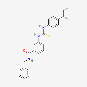 N-benzyl-3-({[(4-sec-butylphenyl)amino]carbonothioyl}amino)benzamide